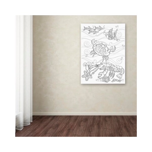 Trademark Fine Art Lisa Powell Braun 'Crab And Lobster' Canvas Art, 35x47 - ALI5694-C3547GG