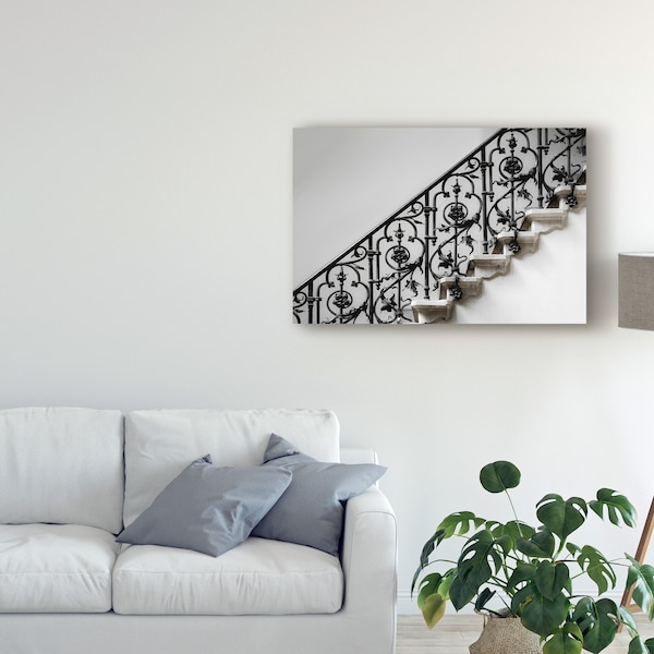 Trademark Fine Art Gilbert Claes 'Forged Handrail' Canvas Art, 12x19 - 1X07840-C1219GG