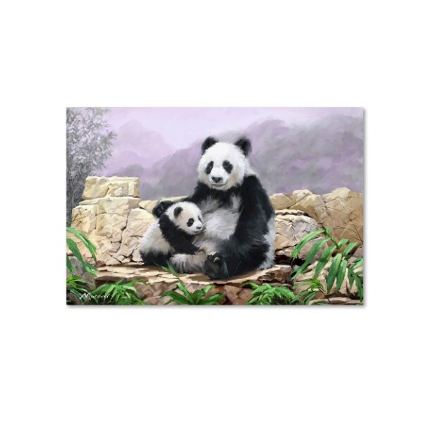 Trademark Fine Art The Macneil Studio 'Panda' Canvas Art, 12x19 - ALI8959-C1219GG