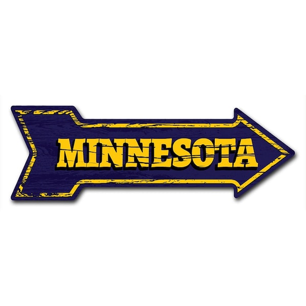 Signmission Minnesota 2 Arrow Decal Funny Home Decor 36in Wide - D-A-12-999744
