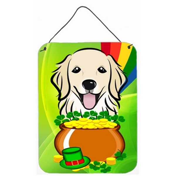 Carolines Treasures Golden Retriever St. Patricks Day Wall or Door Hanging Prints - BB1949DS1216