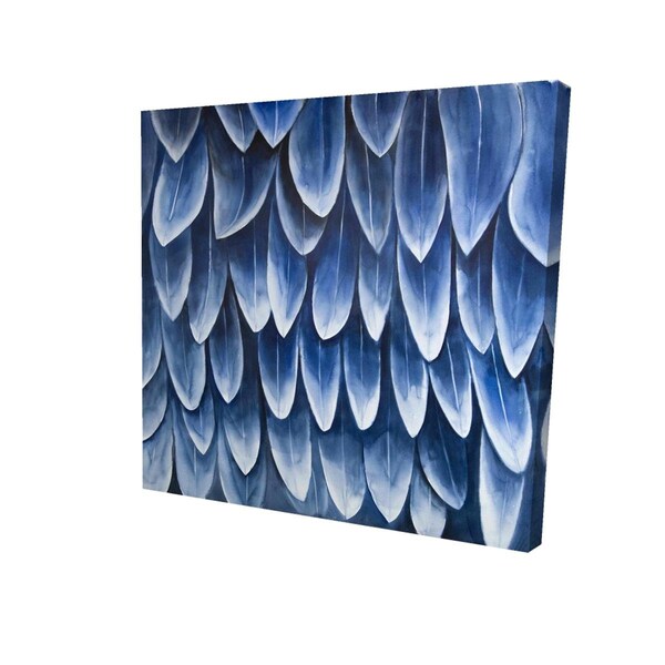 Fondo 32 x 32 in. Plumage Blue-Print on Canvas - FO2795207