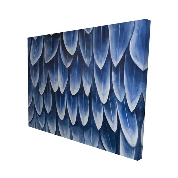 Fondo 16 x 20 in. Plumage Blue-Print on Canvas - FO2792398