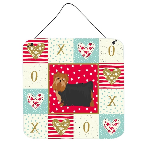 Carolines Treasures 6 x 6 in. Yorkshire Terrier No.2 Love Wall or Door Hanging Prints - CK5901DS66