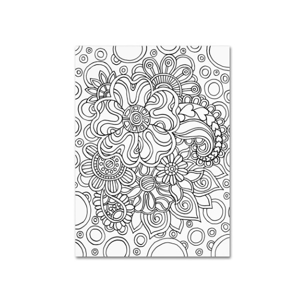 Trademark Fine Art Kathy G. Ahrens 'Mixed Coloring Book 54' Canvas Art, 18x24 - ALI3479-C1824GG