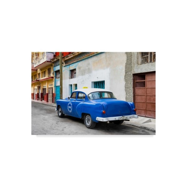 Trademark Fine Art Philippe Hugonnard 'Blue Taxi Pontiac 1953' Canvas Art, 30x47 - PH00630-C3047GG