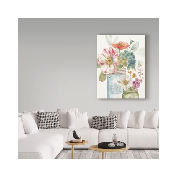 Trademark Fine Art Lisa Audit 'Rainbow Seeds Flowers Ix' Canvas Art, 18x24 - WAP06203-C1824GG