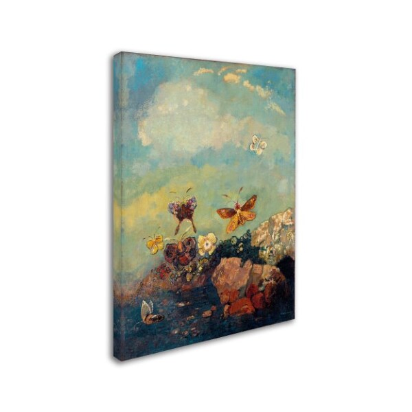 Trademark Fine Art Odilon Redon 'Butterflies' Canvas Art, 18x24 - AA01028-C1824GG