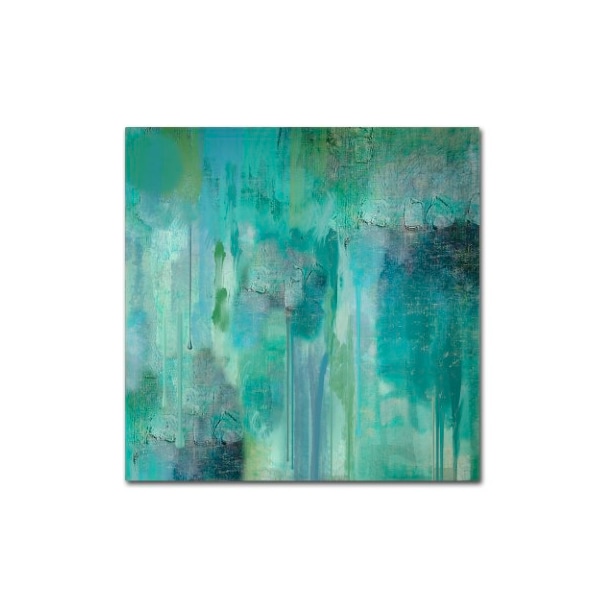 Trademark Fine Art Color Bakery 'Aqua Circumstance II' Canvas Art, 18x18 - ALI0719-C1818GG