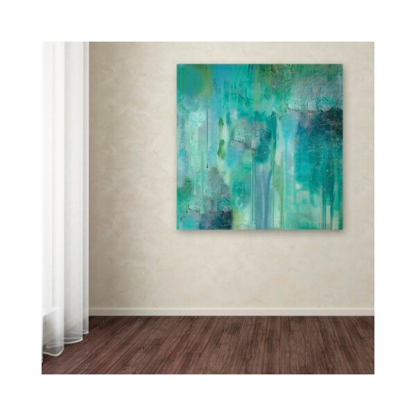Trademark Fine Art Color Bakery 'Aqua Circumstance II' Canvas Art, 18x18 - ALI0719-C1818GG