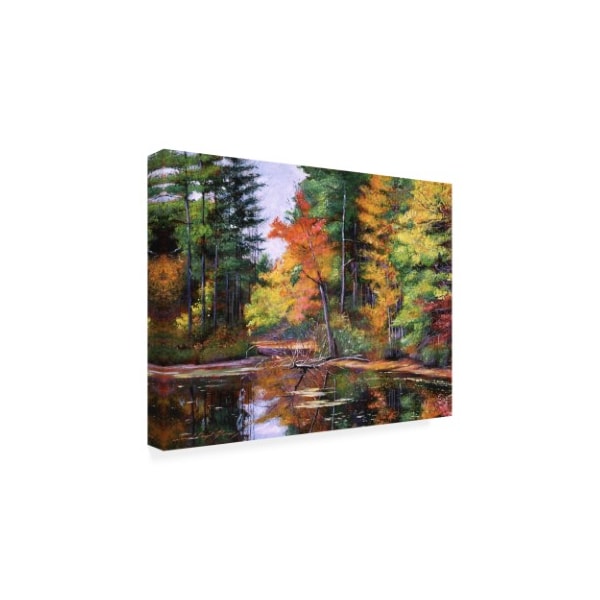 Trademark Fine Art David Lloyd Glover 'Lakeside Reflections' Canvas Art, 18x24 - DLG00908-C1824GG