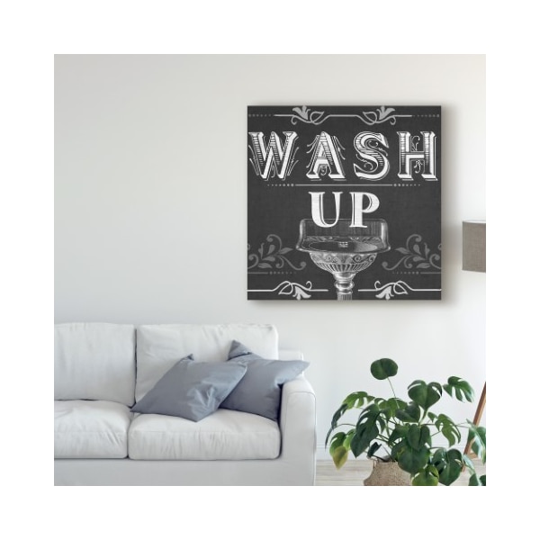 Trademark Fine Art June Erica Vess 'Chalkboard Bath Signs Iii' Canvas Art, 24x24 - WAG06340-C2424GG
