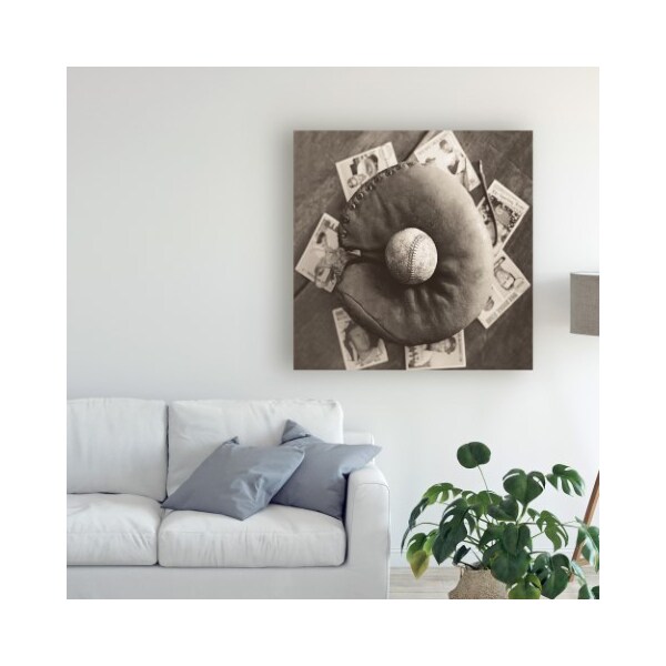 Trademark Fine Art Judy B. Messer 'Baseball Nostalgia Iii' Canvas Art, 24x24 - WAG10589-C2424GG