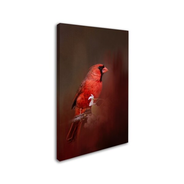 Trademark Fine Art Jai Johnson 'Cardinal In Antique Red' Canvas Art, 12x19 - ALI14384-C1219GG