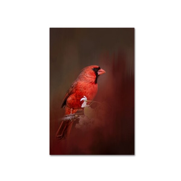 Trademark Fine Art Jai Johnson 'Cardinal In Antique Red' Canvas Art, 12x19 - ALI14384-C1219GG
