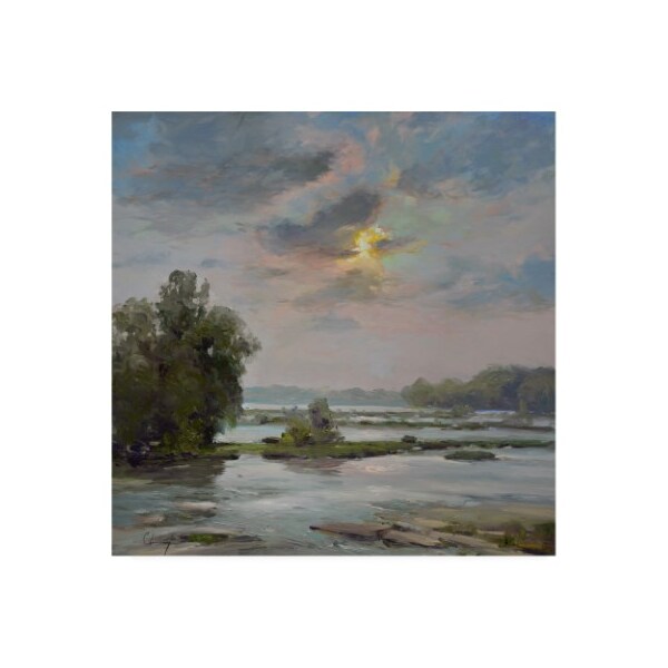 Trademark Fine Art Chuck Larivey 'James River From Belle Isle Ii' Canvas Art, 24x24 - WAG11743-C2424GG