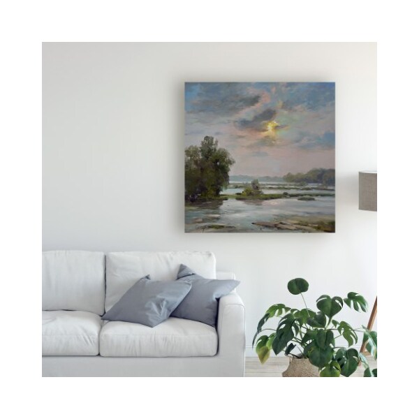 Trademark Fine Art Chuck Larivey 'James River From Belle Isle Ii' Canvas Art, 24x24 - WAG11743-C2424GG