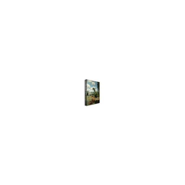 Trademark Fine Art Claude Monet 'Path through the Poppies' Canvas Art, 35x47 - BL0454-C3547GG