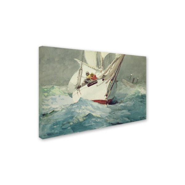 Trademark Fine Art Winslow Homer 'Diamond Shoal' Canvas Art, 12x19 - BL01519-C1219GG