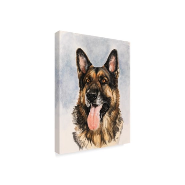 Trademark Fine Art Barbara Keith 'German Shepherd' Canvas Art, 35x47 - ALI25138-C3547GG