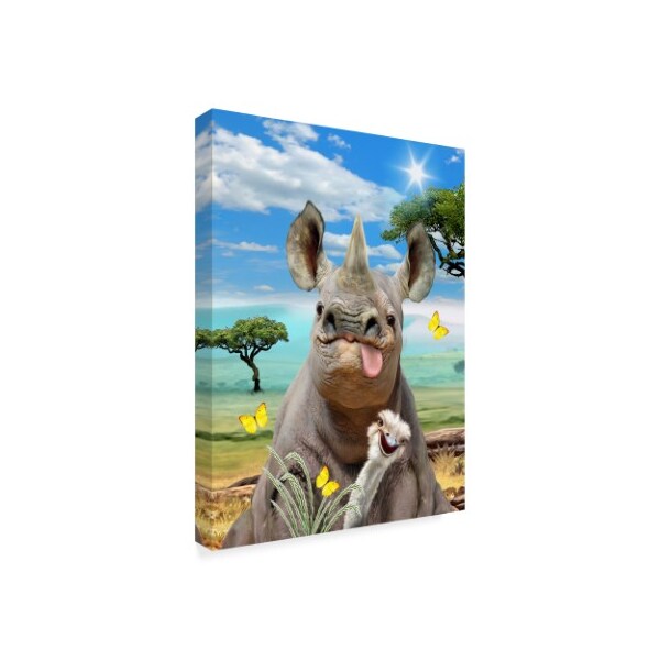 Trademark Fine Art Howard Robinson 'Rhino Tongue' Canvas Art, 14x19 - ALI24137-C1419GG
