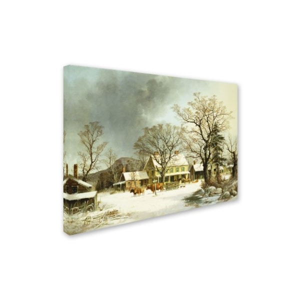 Trademark Fine Art George Durie 'Seven Miles to Salem 1863' Canvas Art, 18x24 - BL01412-C1824GG