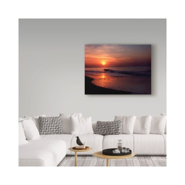 Trademark Fine Art Audrey 'Myrtle Beach Sc Sunrise' Canvas Art, 35x47 - ALI38654-C3547GG