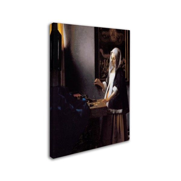 Trademark Fine Art Johannes Vermeer 'Woman Holding a Balance' Canvas Art, 35x47 - ALI10088-C3547GG