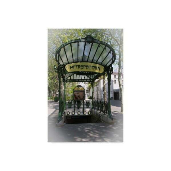 Trademark Fine Art Chris Bliss 'Paris Metro Station' Canvas Art, 16x24 - ALI20603-C1624GG