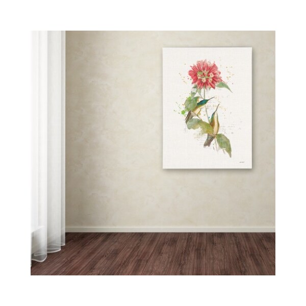 Trademark Fine Art Katie Pertiet 'Colorful Hummingbirds I' Canvas Art, 14x19 - WAP01416-C1419GG