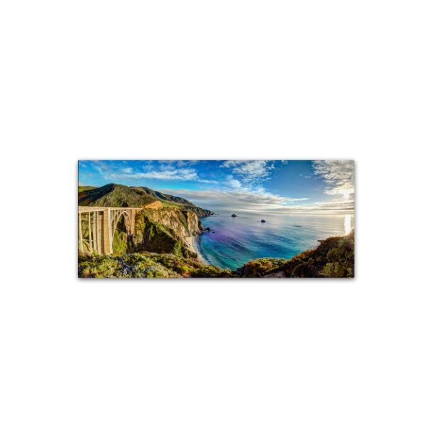 Trademark Fine Art David Ayash 'Big Sur - Bixby Bridge - California-I' Canvas, 20x47 - MA0504-C2047GG