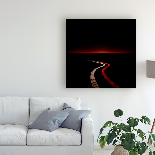 Trademark Fine Art Nadav Jonas 'Mountain Horizon Exposure' Canvas Art, 35x35 - 1X09467-C3535GG