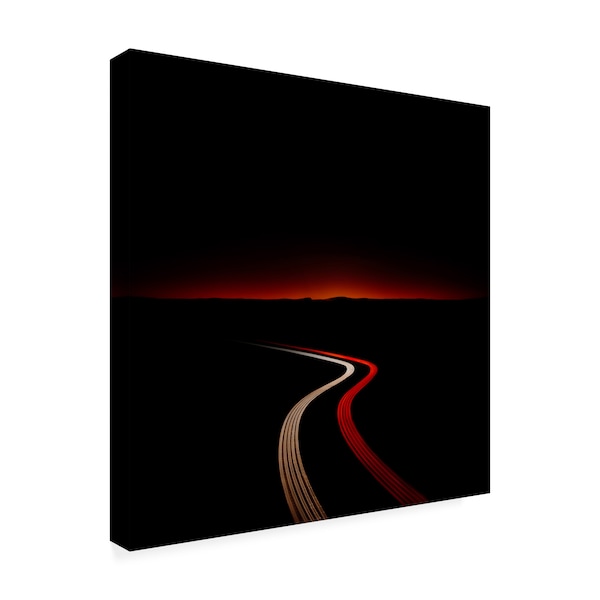 Trademark Fine Art Nadav Jonas 'Mountain Horizon Exposure' Canvas Art, 35x35 - 1X09467-C3535GG