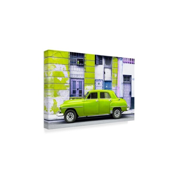 Trademark Fine Art Philippe Hugonnard 'Lime Green Classic American Car 1' Canvas Art, 16x24 - PH00590-C1624GG
