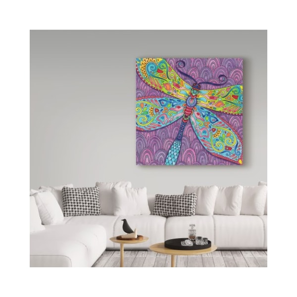 Trademark Fine Art Hello Angel 'Winged Things 1' Canvas Art, 14x14 - ALI35698-C1414GG