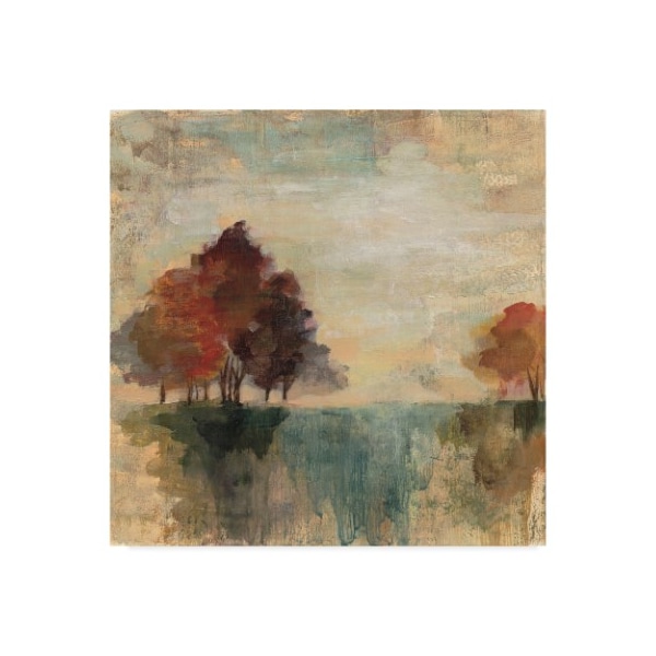 Trademark Fine Art Silvia Vassileva 'Landscape Monotype Ii' Canvas Art, 14x14 - WAP06774-C1414GG