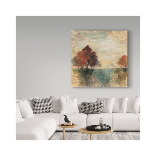 Trademark Fine Art Silvia Vassileva 'Landscape Monotype Ii' Canvas Art, 14x14 - WAP06774-C1414GG