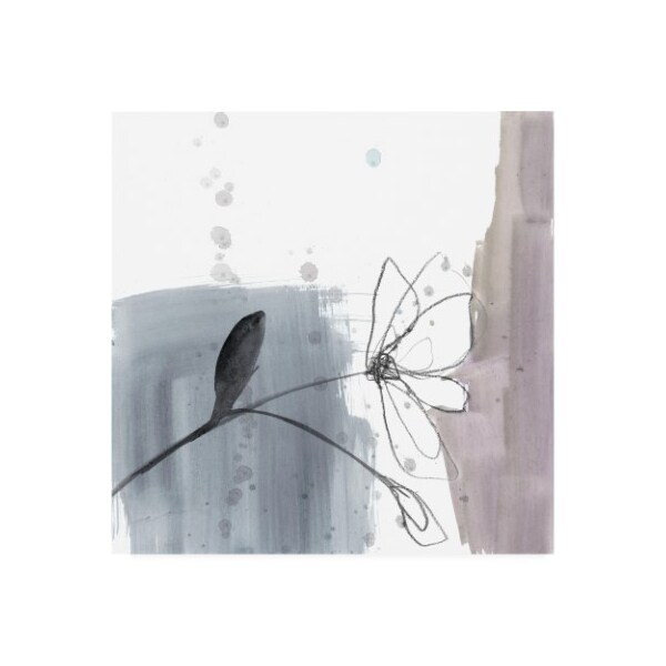 Trademark Fine Art Jennifer Goldberger 'Ua Ch Blush Flower Splash Iii' Canvas Art, 35x35 - WAG10123-C3535GG
