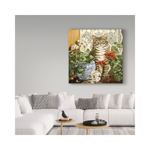 Trademark Fine Art Jan Benz 'Winters Garden' Canvas Art, 35x35 - ALI36311-C3535GG