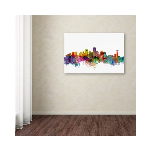 Trademark Fine Art Michael Tompsett 'New Orleans Louisiana Skyline' Canvas Art, 30x47 - MT0571-C3047GG