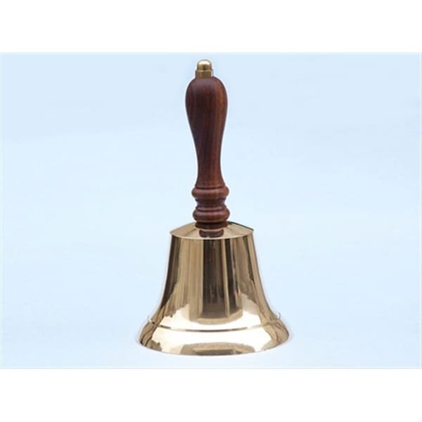 Handcrafted Model Ships Brass Hand Bell 9 in. Bells Decorative Accent - BL-2015