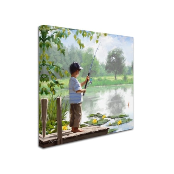 Trademark Fine Art The Macneil Studio 'Boy Fishing' Canvas Art, 35x35 - ALI09697-C3535GG