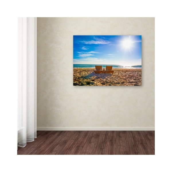 Trademark Fine Art Preston 'Florida Beach Chair' Canvas Art, 35x47 - EM0517-C3547GG