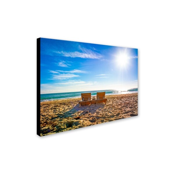 Trademark Fine Art Preston 'Florida Beach Chair' Canvas Art, 35x47 - EM0517-C3547GG