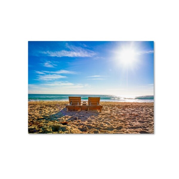 Trademark Fine Art Preston 'Florida Beach Chair' Canvas Art, 35x47 - EM0517-C3547GG