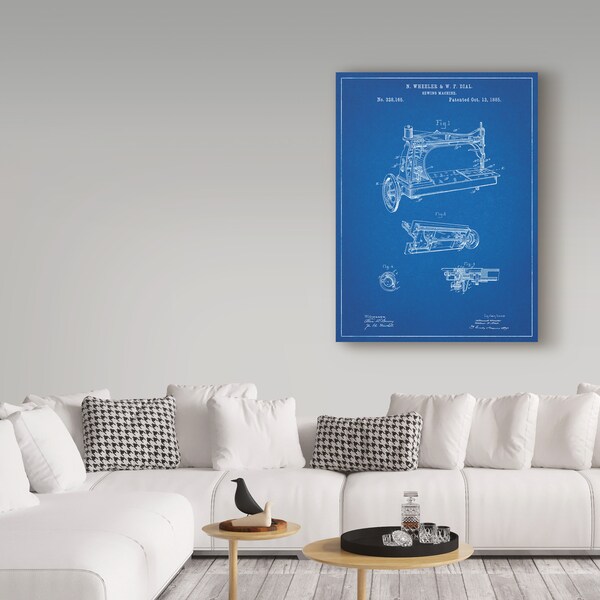 Trademark Fine Art Cole Borders 'Sewing Machine' Canvas Art, 14x19 - ALI21696-C1419GG