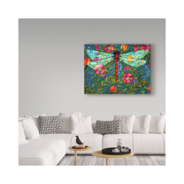 Trademark Fine Art Holly Carr 'Red Dragonfly' Canvas Art, 14x19 - ALI29705-C1419GG