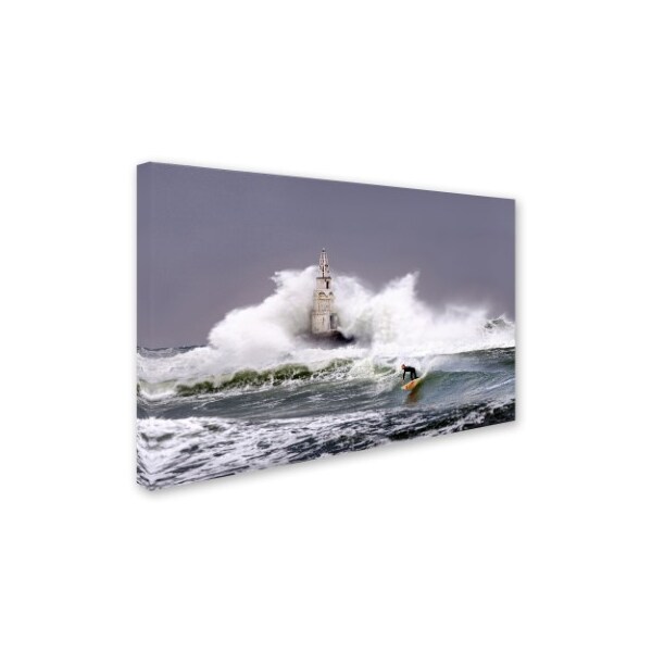 Trademark Fine Art Milen Dobrev 'Advanced Surfing' Canvas Art, 12x19 - 1X03317-C1219GG