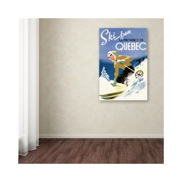 Trademark Fine Art Lantern Press 'Ski' Canvas Art, 12x19 - ALI09556-C1219GG