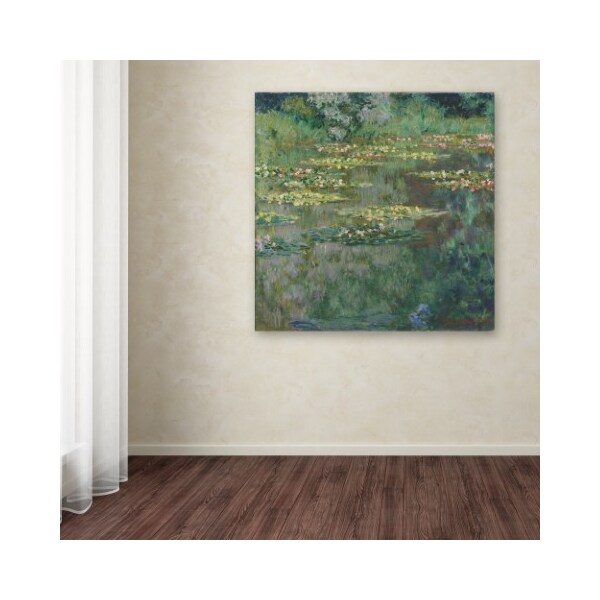 Trademark Fine Art Monet 'Le Bassin Des Nympheas' Canvas Art, 18x18 - AA00651-C1818GG